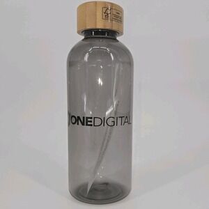 One Digital BPA Free Water Bottles Bamboo Lid Bulk Lot of 24 Approx 26 oz Eco